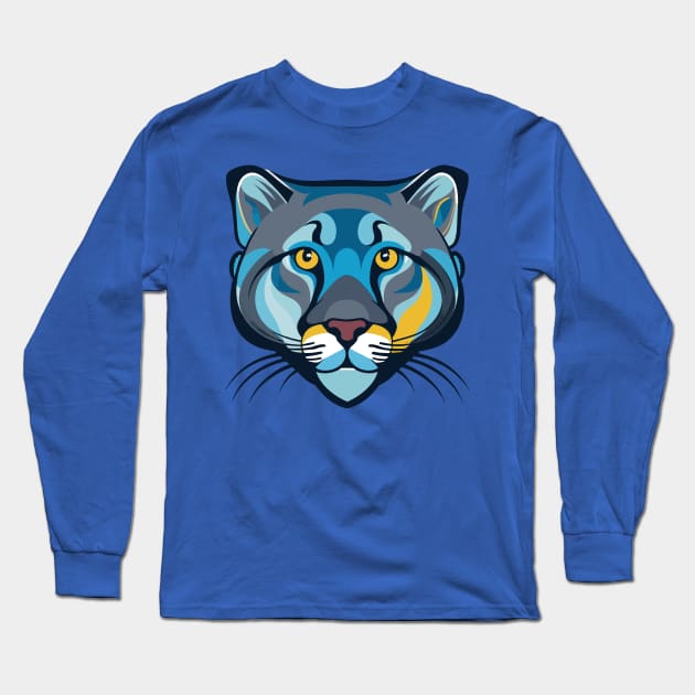 Mountain Lion Long Sleeve T-Shirt by Graceful Designs